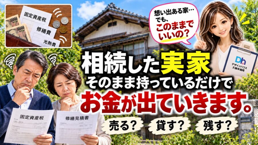相続した実家、売る？貸す？リフォーム？｜50代・60代が損する前に比較したい3つの選択肢
