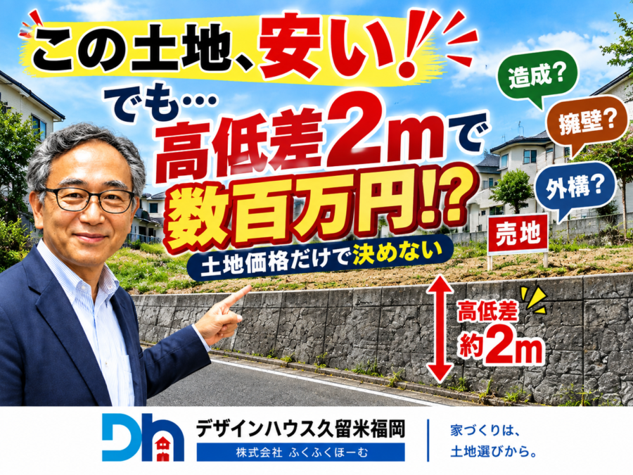 高低差がある土地は買って大丈夫？宅建士が解説する「土地価格だけでは分からない」6つの注意点