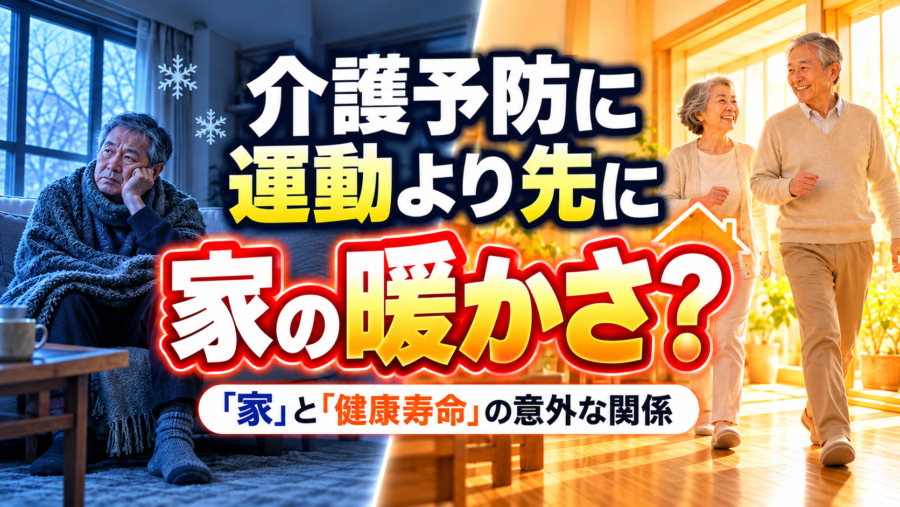 暖かい家は介護予防になる？